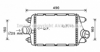 AVA QUALITY COOLING pr4081 -  Интеркулер